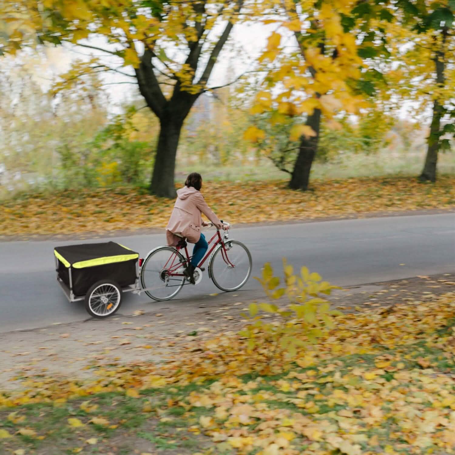 Foldable Bicycle Cargo Wagon Trailer Sports & Outdoors - DailySale