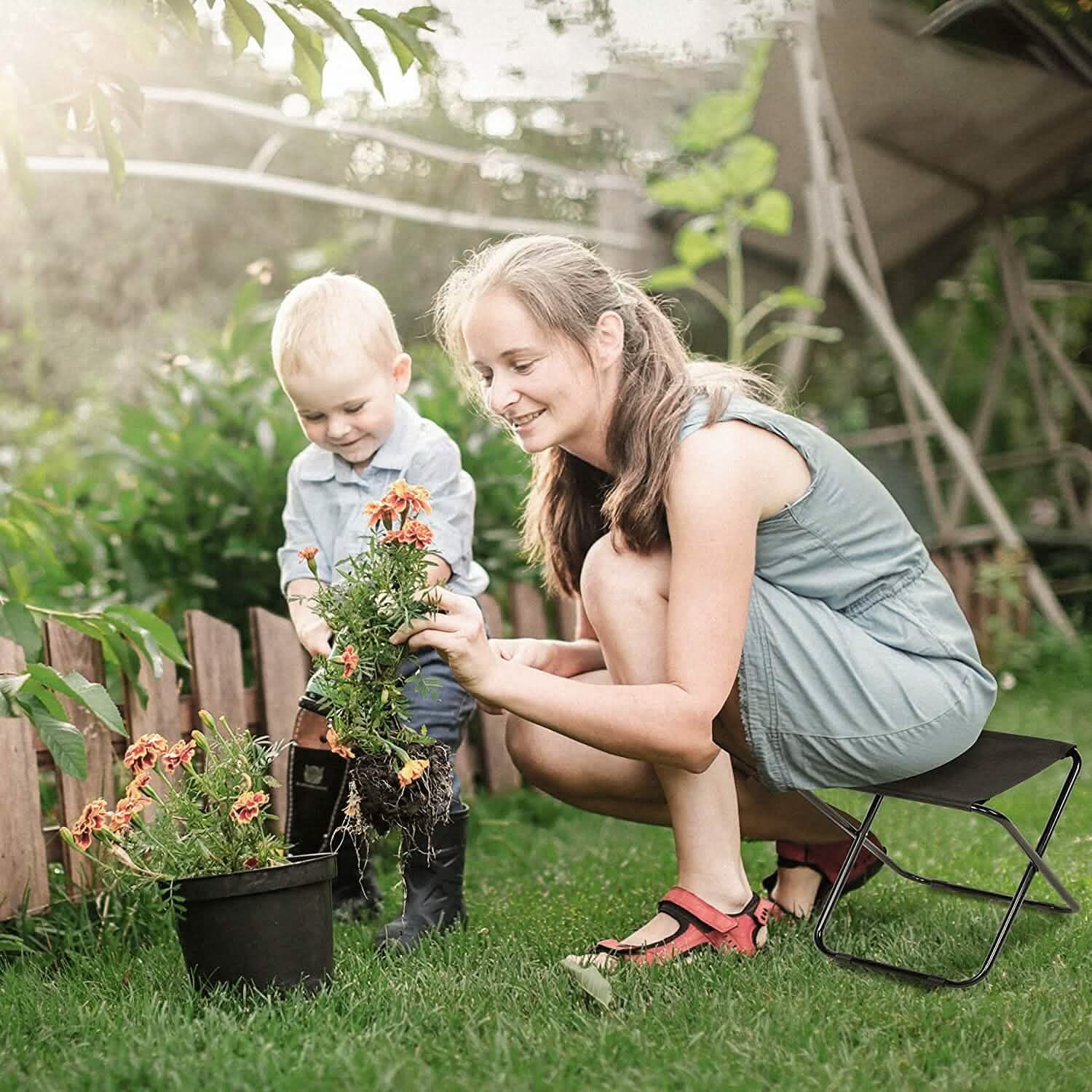 Foldable Camping Stool Portable Travel Chair Sports & Outdoors - DailySale