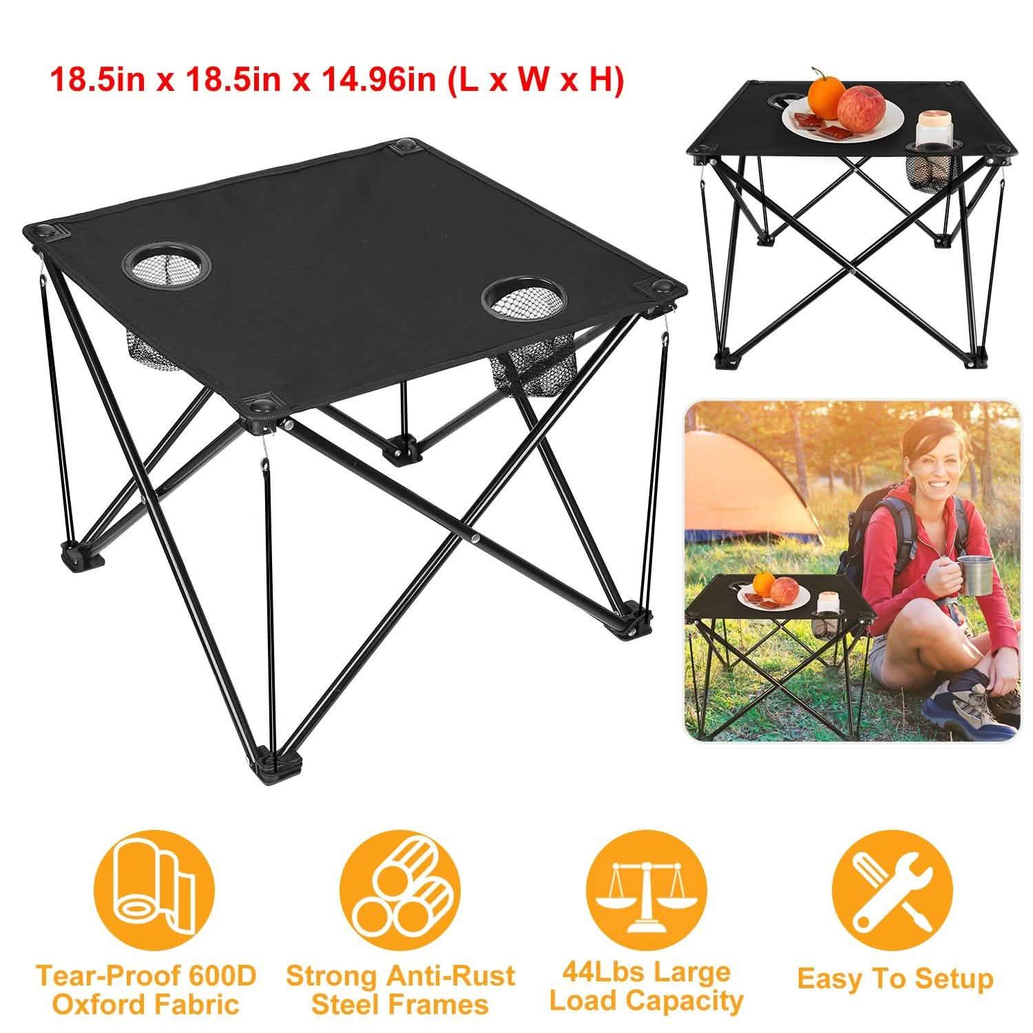 Foldable Camping Table Portable Travel Desk Sports & Outdoors - DailySale
