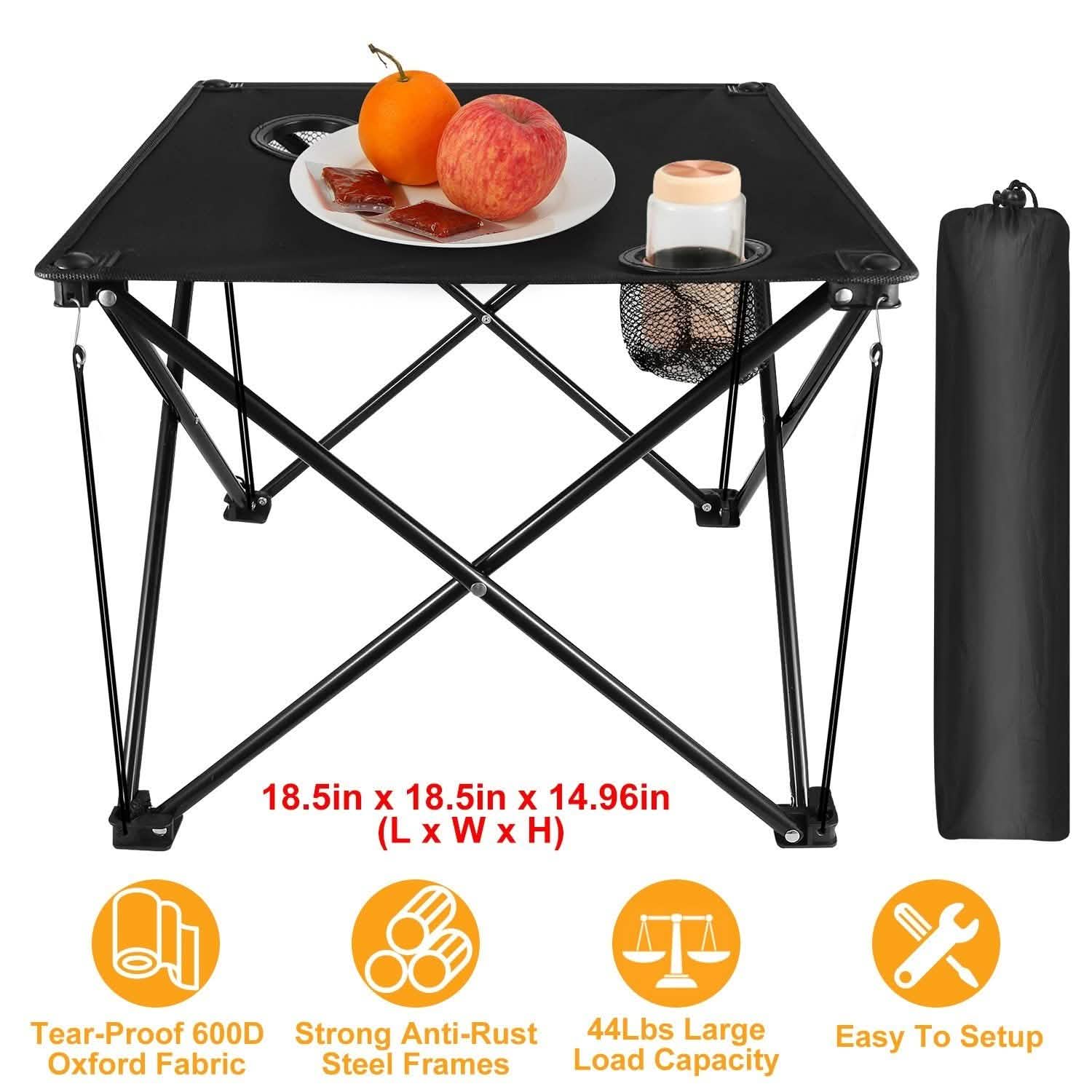 Foldable Camping Table Portable Travel Desk Sports & Outdoors - DailySale