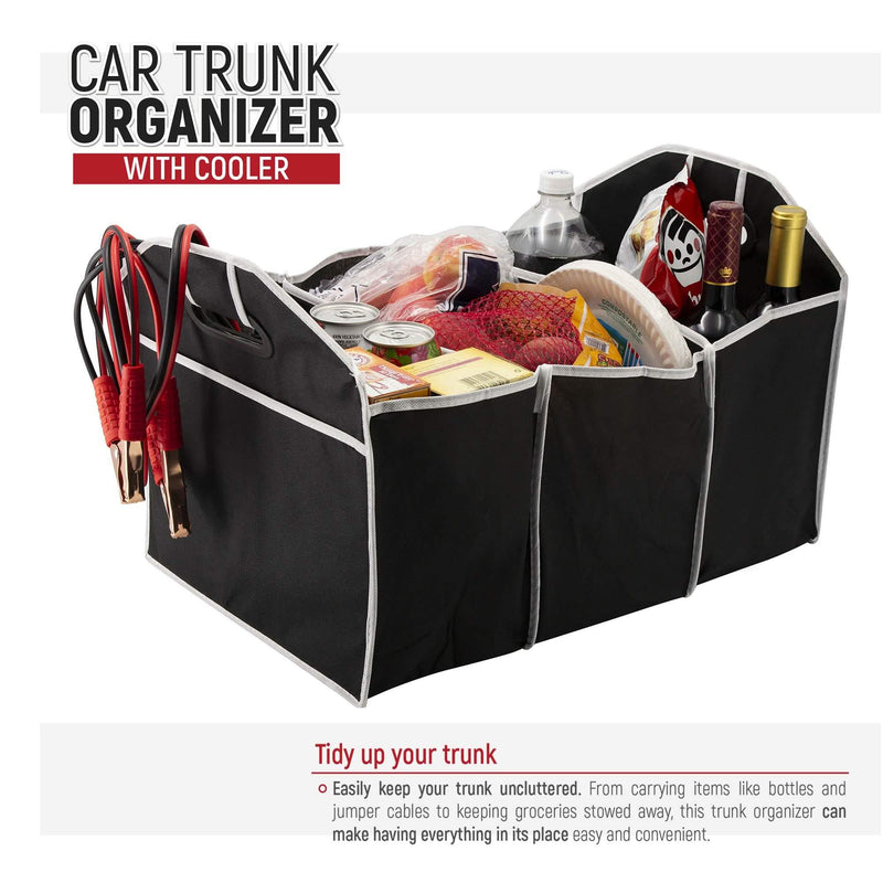Foldable Car Trunk Organizer with Cooler Auto Accessories - DailySale