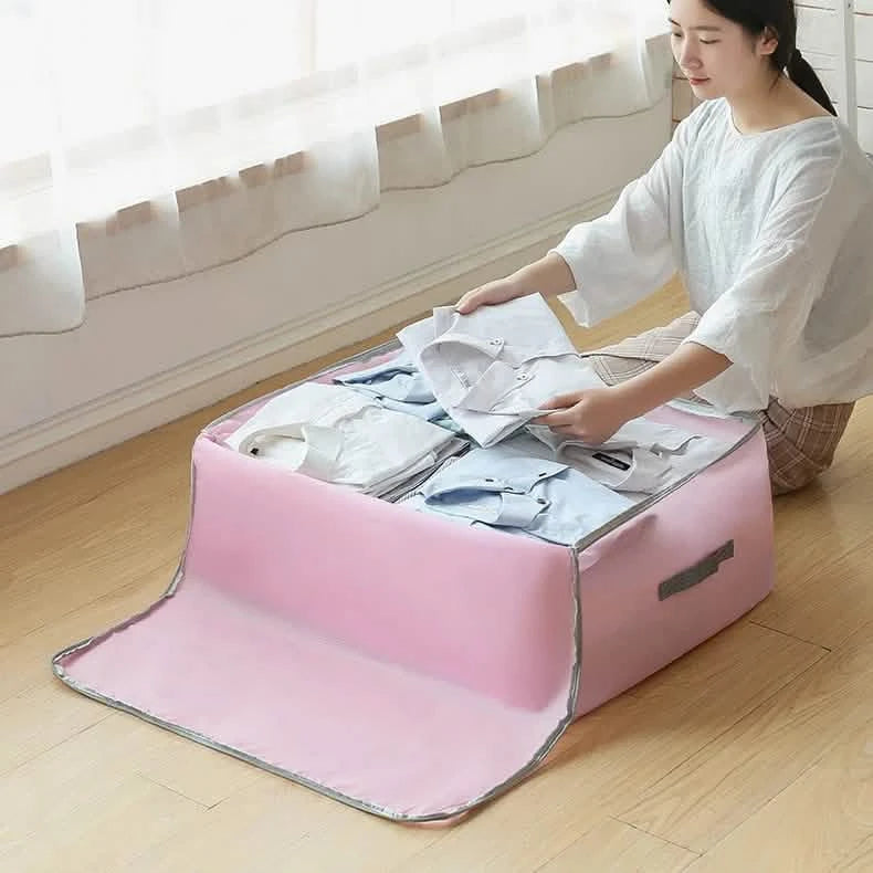 Foldable Clothes Quilt Storage Bag Portable Luggage Closet & Storage - DailySale