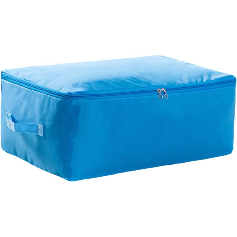 Foldable Clothes Quilt Storage Bag Portable Luggage Closet & Storage Sky Blue M - DailySale