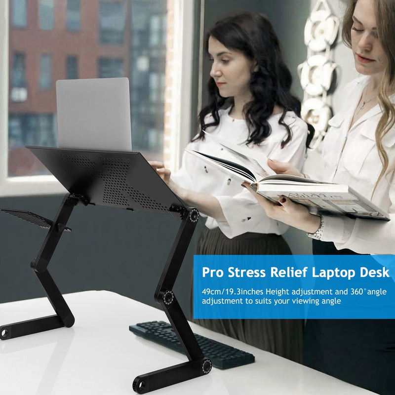 Foldable Laptop Table Bed Notebook Desk with Mouse Board Computer Accessories - DailySale