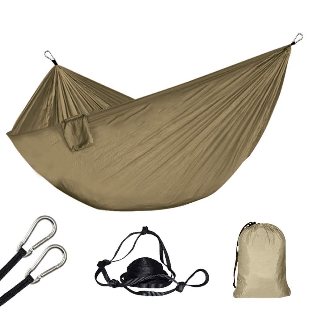 Foldable Nylon Hammock Sports & Outdoors Olive Green - DailySale