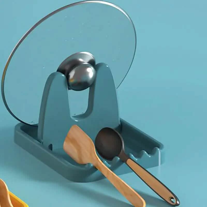 Foldable Pot Lid Rack Plastic Spoon Holder Stand Kitchen Supplies Organizer Kitchen Tools & Gadgets - DailySale