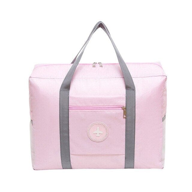Foldable Travel Trolley Bag Bags & Travel Pink - DailySale