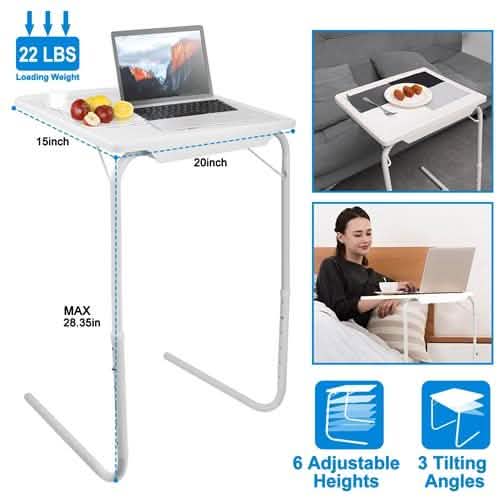 Foldable Tray Table Portable Sofa Computer Accessories - DailySale