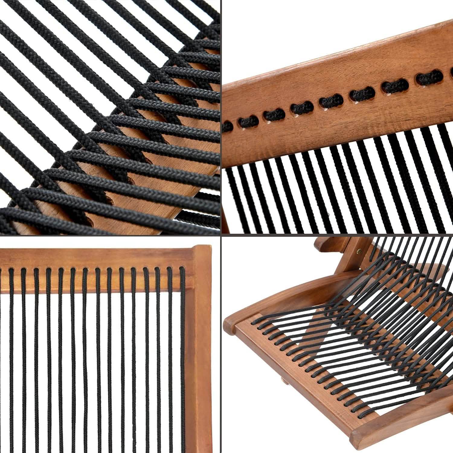 Folding Chairs Wooden Foldable Patio Chair Furniture & Decor - DailySale