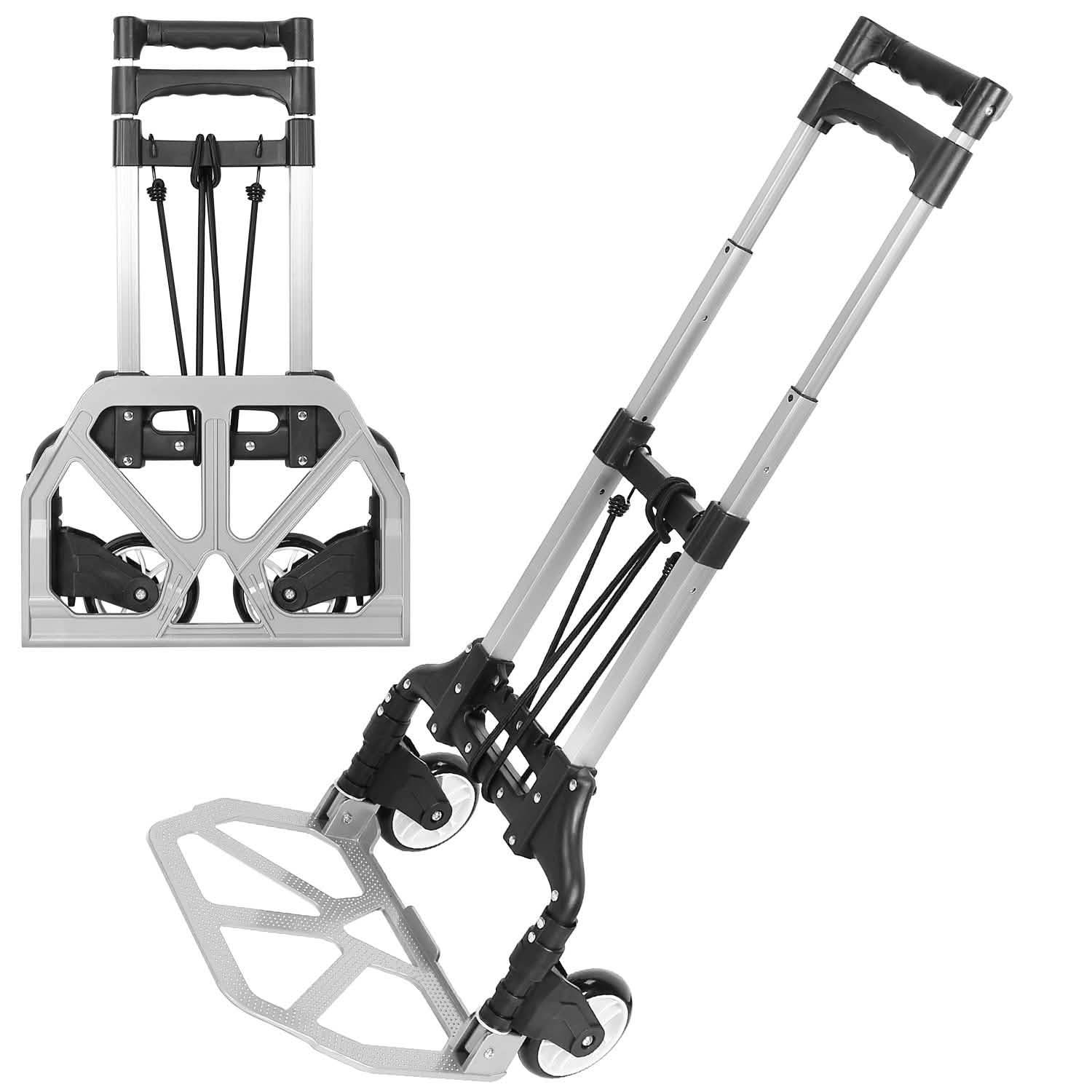 Folding Luggage Cart With Elastic Rope Bags & Travel - DailySale