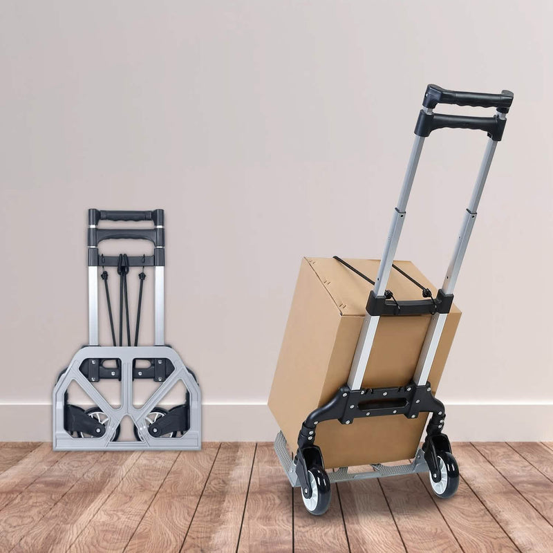 Folding Luggage Cart With Elastic Rope Bags & Travel - DailySale