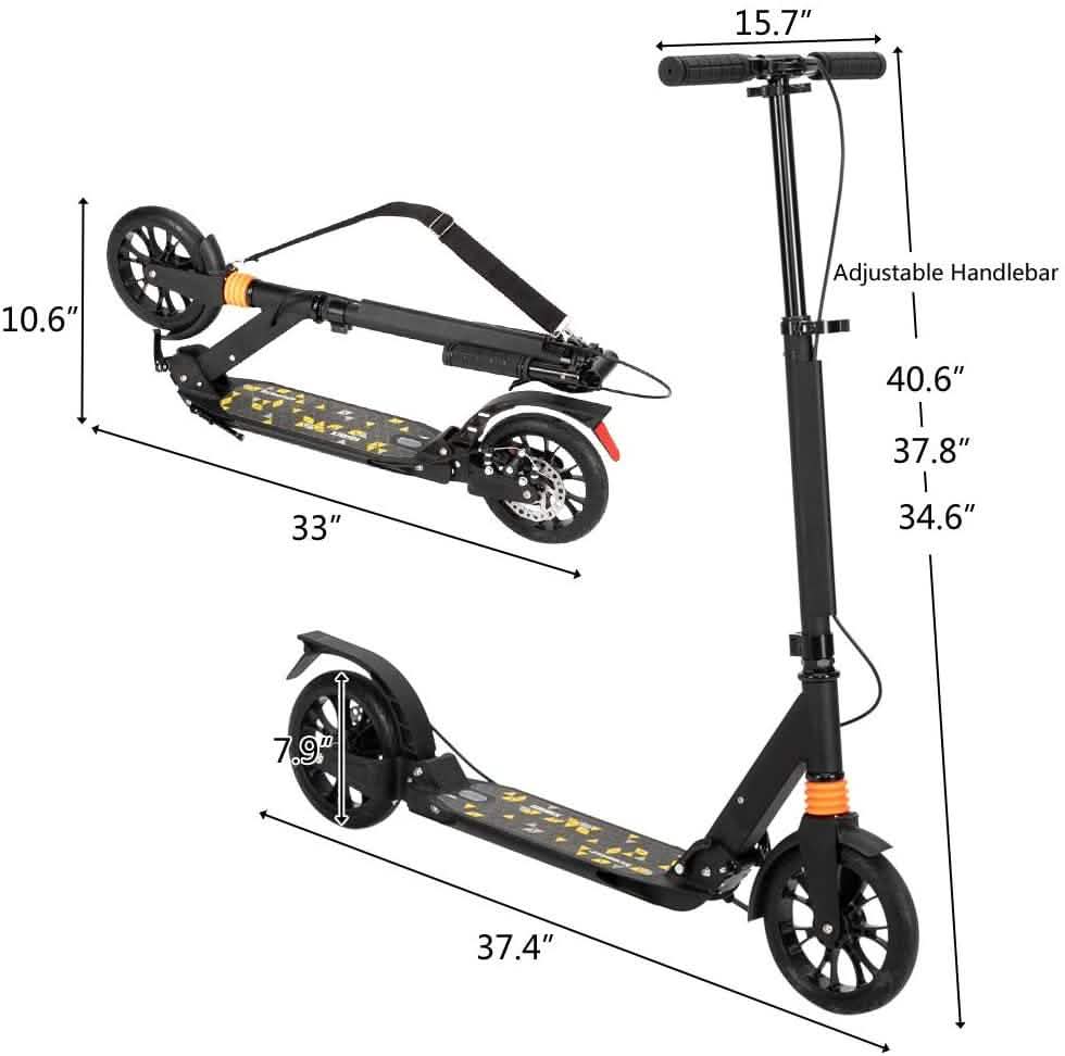 Folding Scooter for Adult and Teens Sports & Outdoors - DailySale