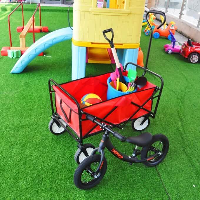 Folding Wagon Garden Shopping Beach Cart Sports & Outdoors - DailySale