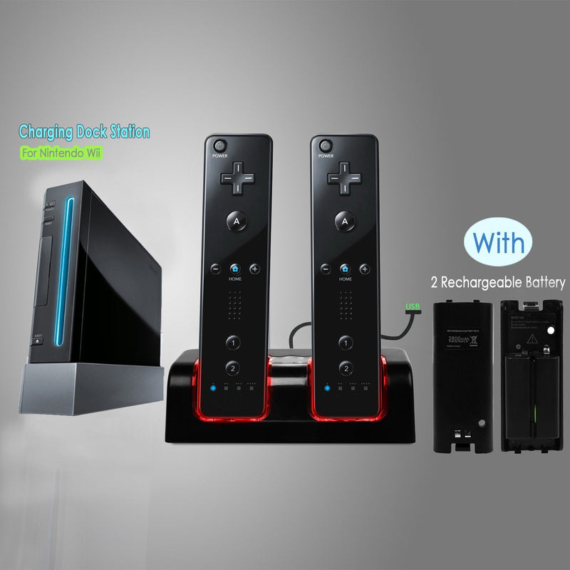 For Wii Remote Controller Charger Video Games & Consoles - DailySale