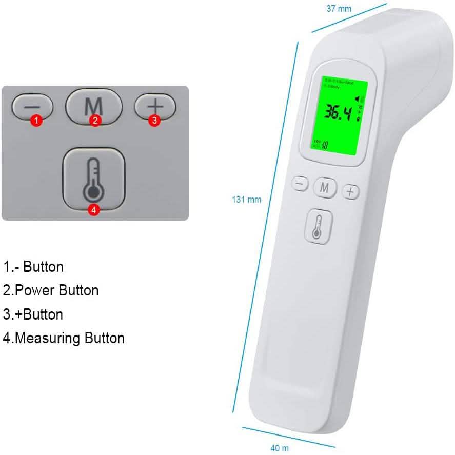 Forehead Non-Contact Digital Thermometer FTW01 Face Masks & PPE - DailySale