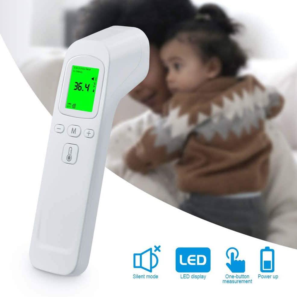 Forehead Non-Contact Digital Thermometer FTW01 Face Masks & PPE - DailySale
