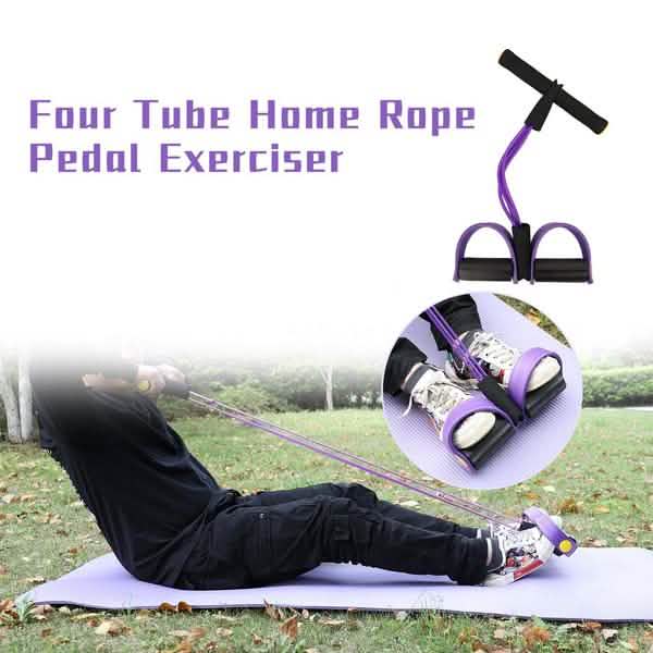 Four Tube Home Rope Pedal Exerciser Fitness - DailySale
