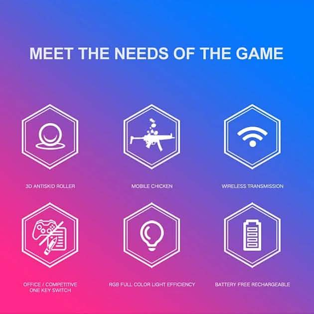 Free Wolf X11 Wireless 2.4G Optical Gaming Mouse Computer Accessories - DailySale