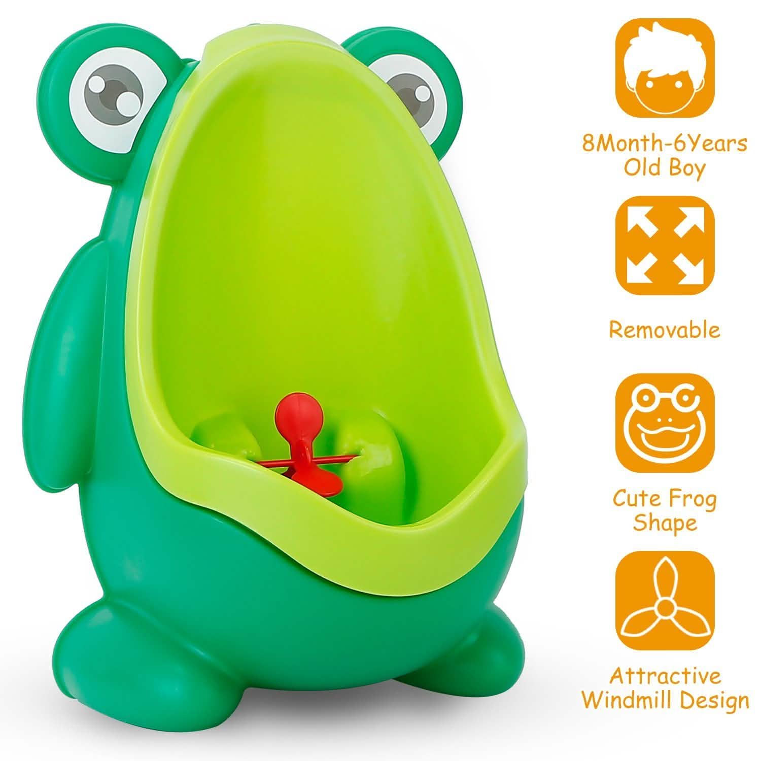 Frog Potty Training Urinal Bathroom with Funny Aiming Target Baby - DailySale