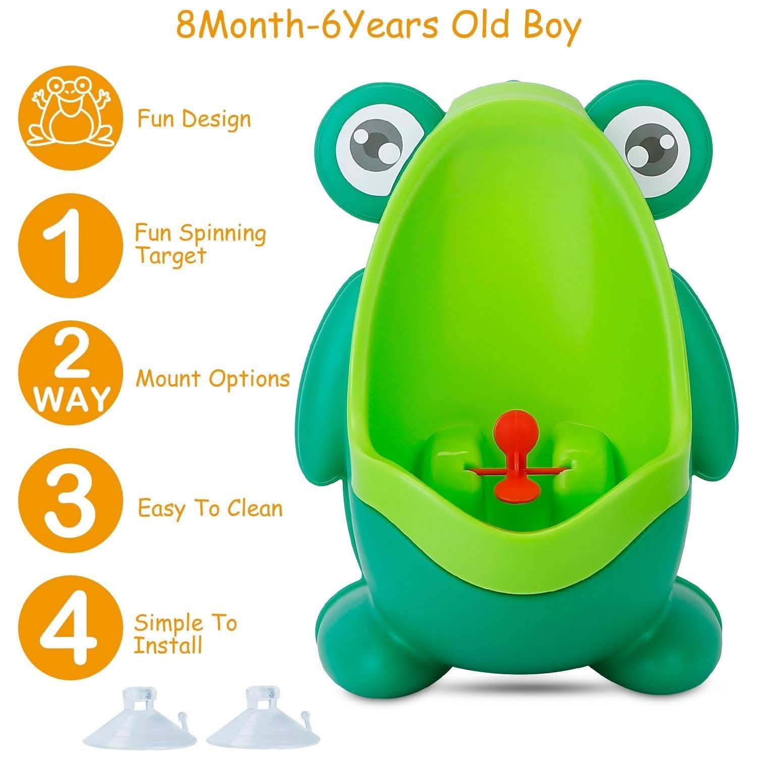 Frog Potty Training Urinal Bathroom with Funny Aiming Target Baby - DailySale