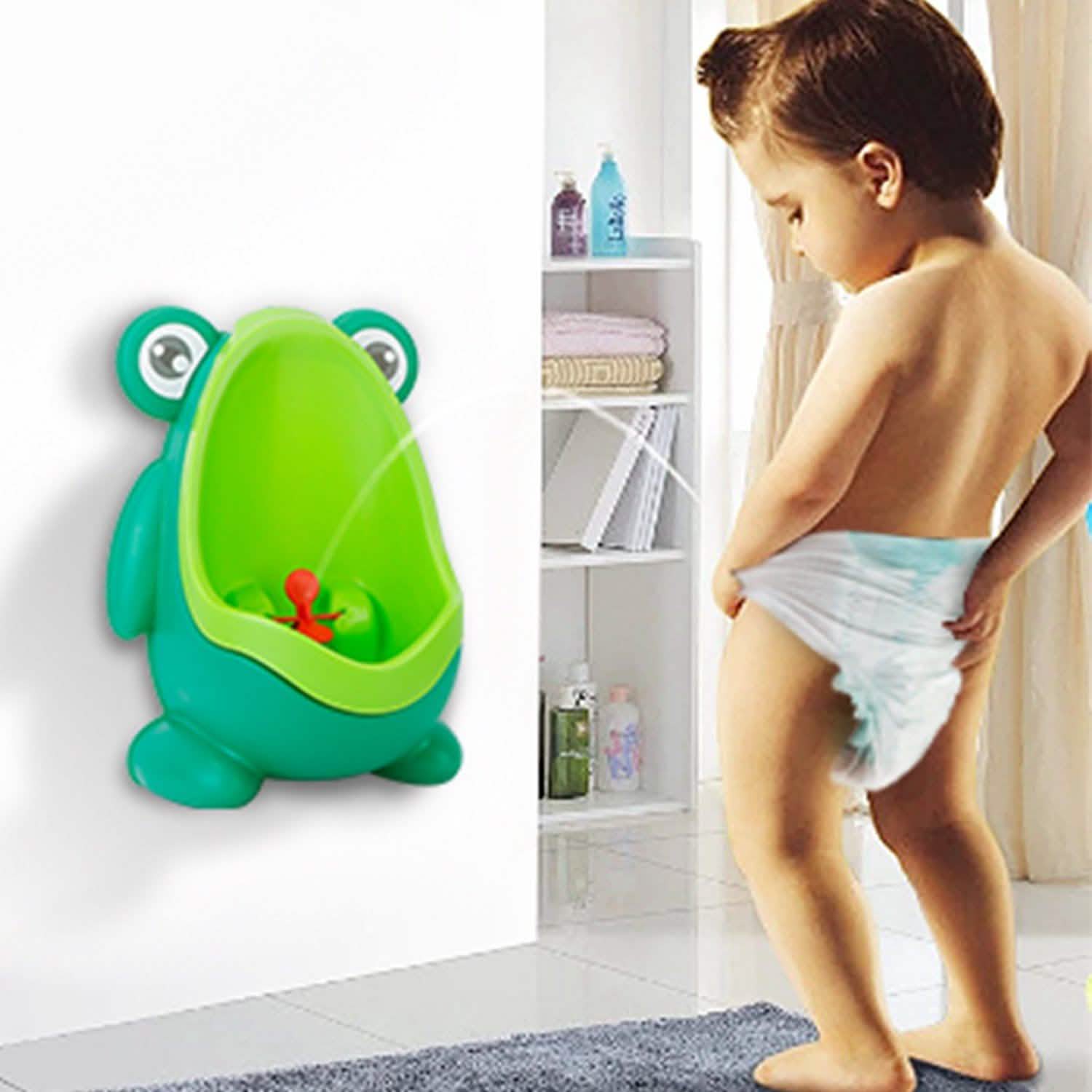 Frog Potty Training Urinal Bathroom with Funny Aiming Target Baby - DailySale