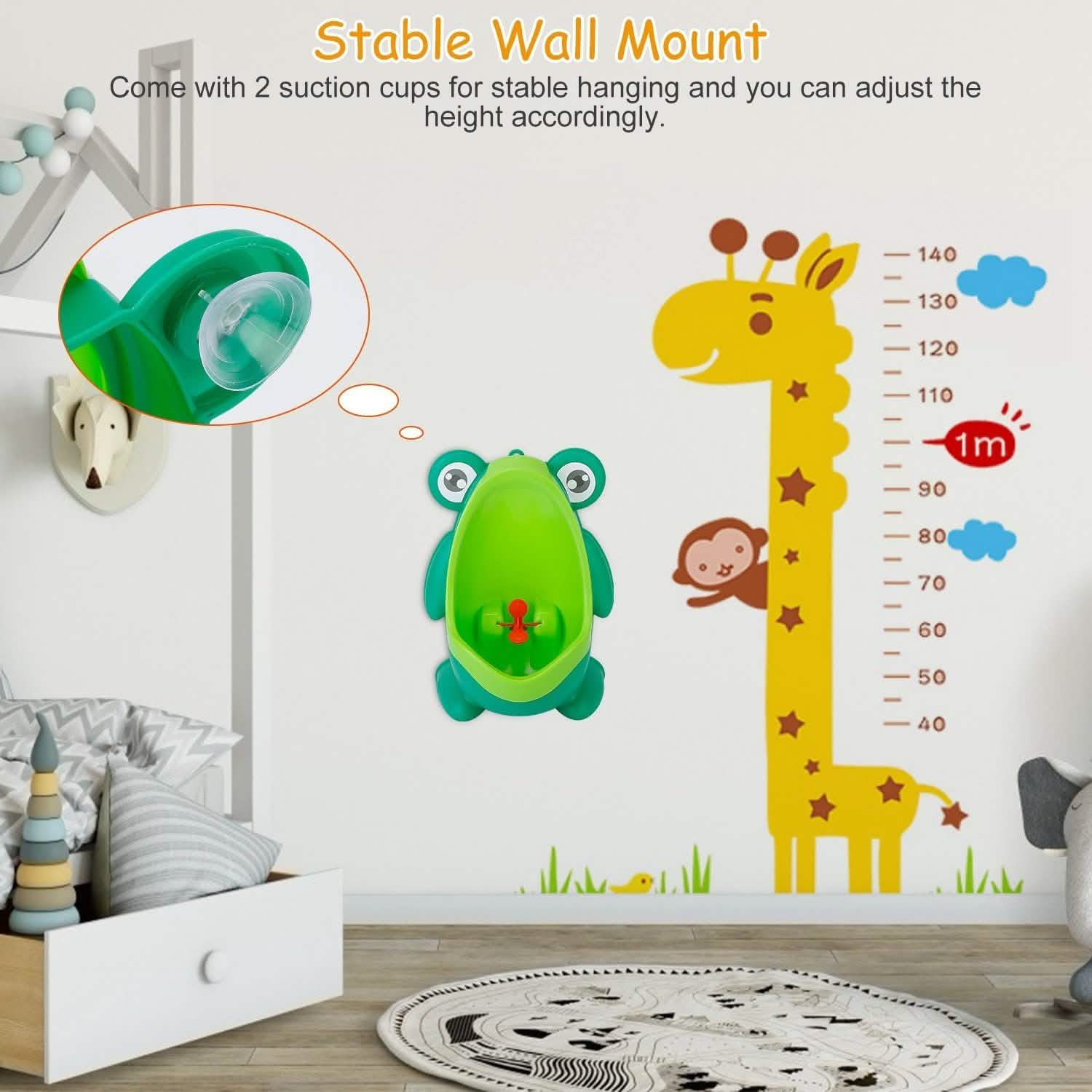 Frog Potty Training Urinal Bathroom with Funny Aiming Target Baby - DailySale