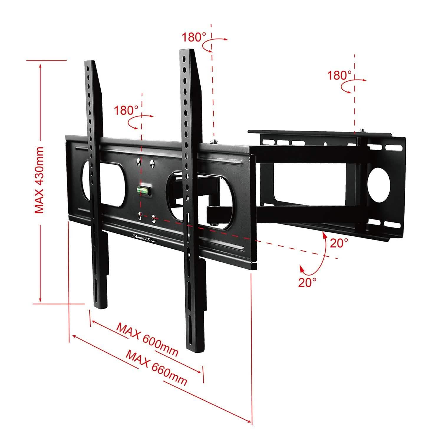 Full Motion Articulating Wall Mount for 37"-70" TV's TV & Video - DailySale
