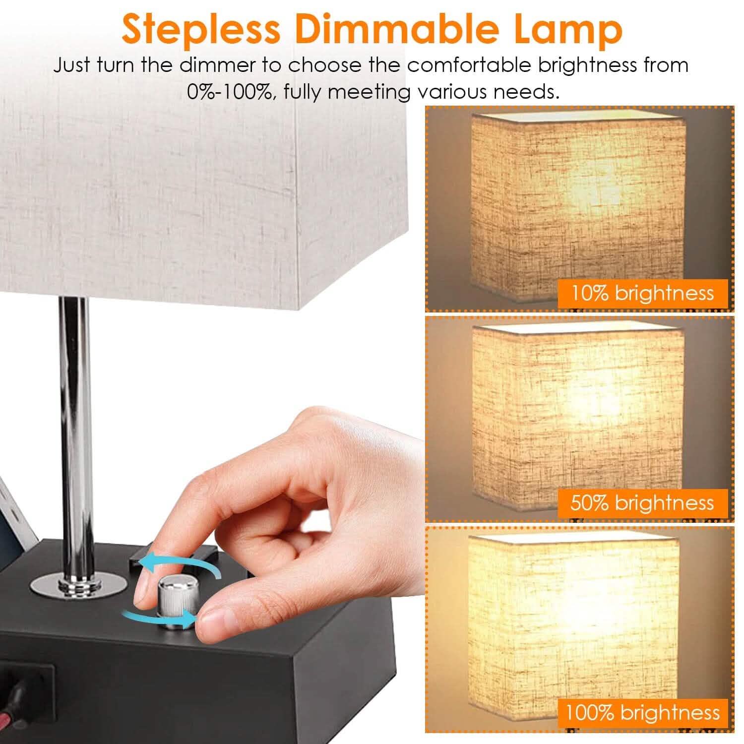 Fully Dimmable Table Lamp Indoor Lighting - DailySale