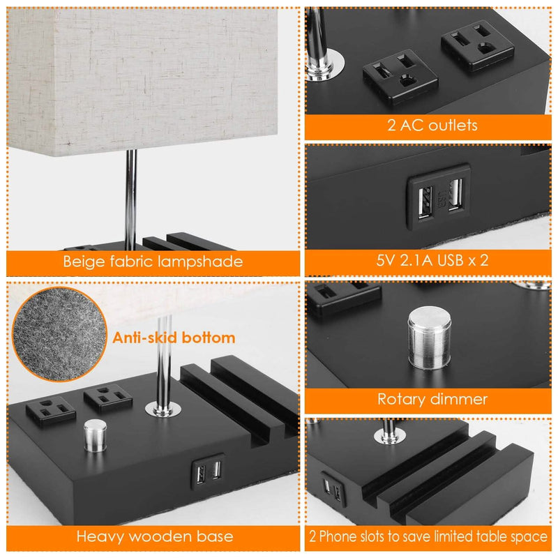 Fully Dimmable Table Lamp Indoor Lighting - DailySale