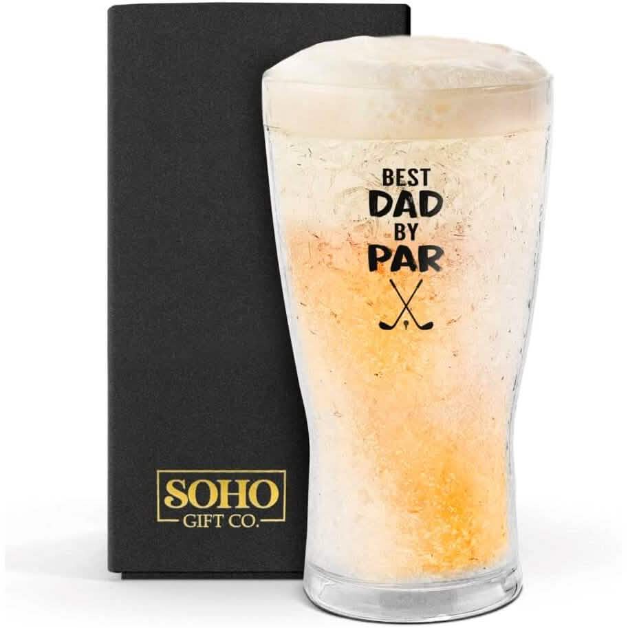 Funny Freezer Cup Double Walled Chiller Mug for Iced Cold Drinks Wine & Dining Best Dad by Par - DailySale