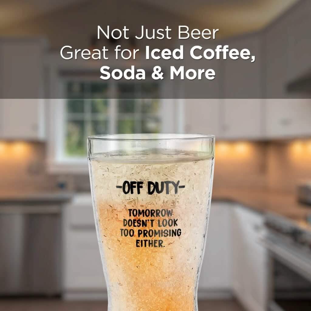 Funny Freezer Cup Double Walled Chiller Mug for Iced Cold Drinks Wine & Dining - DailySale