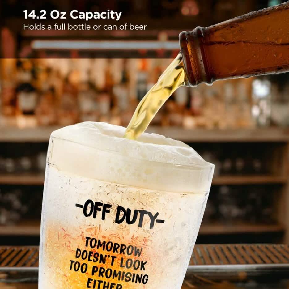 Funny Freezer Cup Double Walled Chiller Mug for Iced Cold Drinks Wine & Dining - DailySale