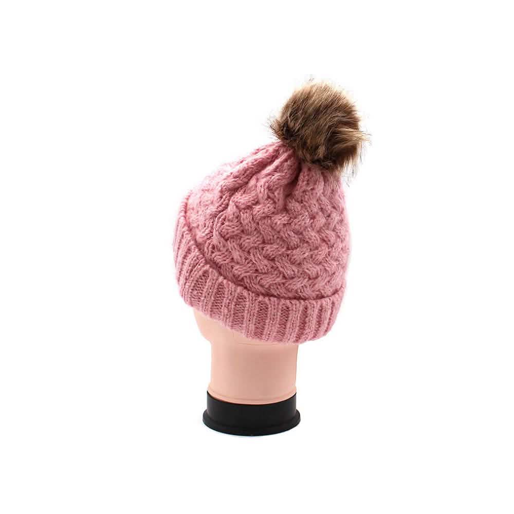 Fur Pom-Pom Toque Women's Accessories - DailySale
