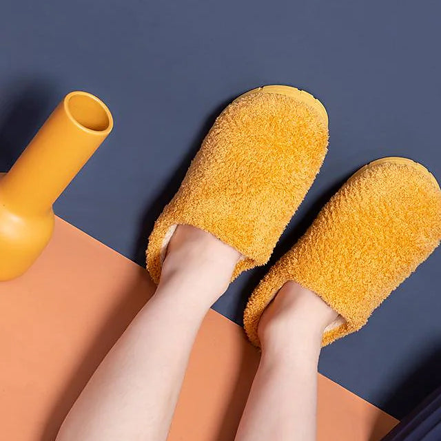 Fuzzy House Slippers Memory Foam Slippers Slip Women's Shoes & Accessories - DailySale