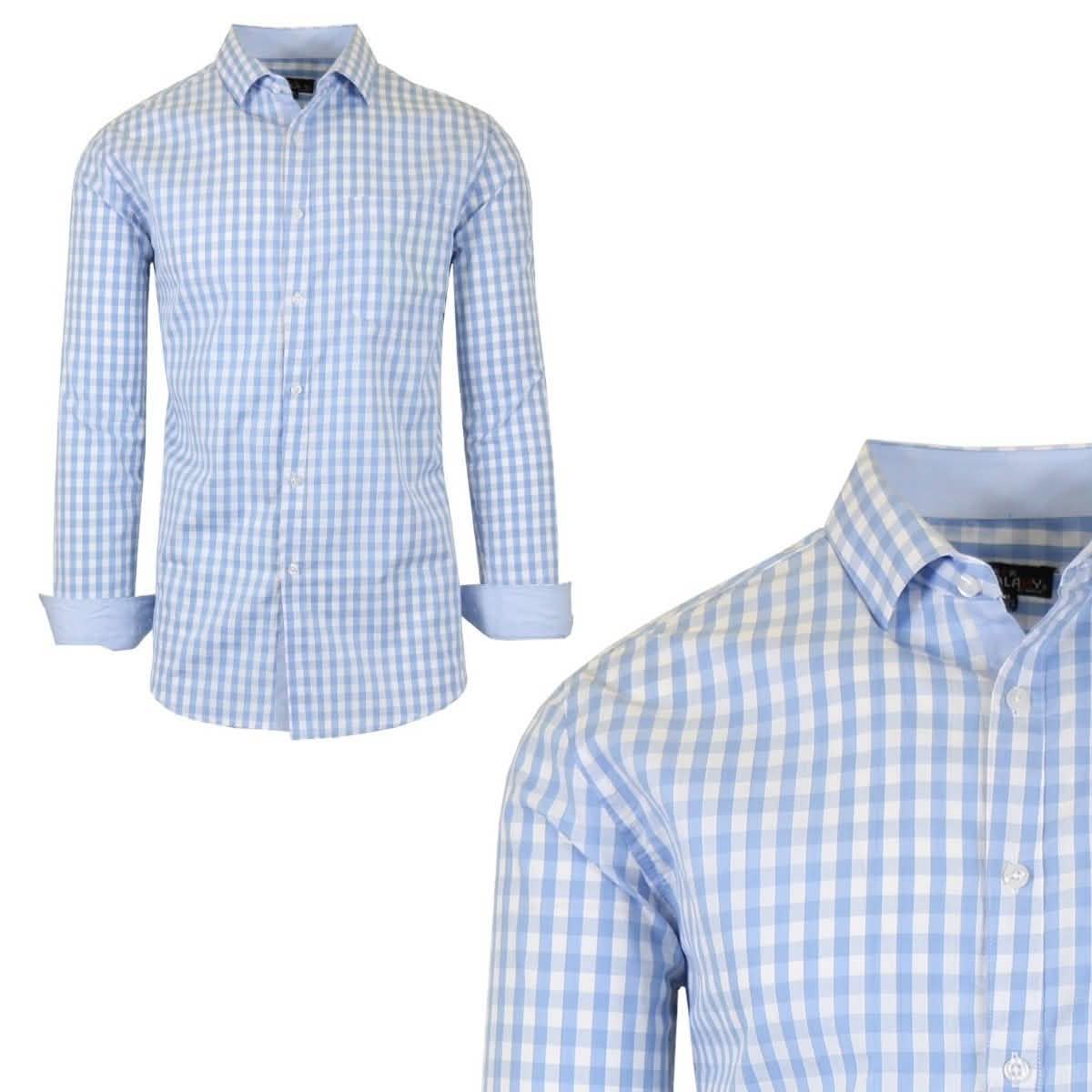 Galaxy by Harvic Men's Long-Sleeve Slim-Fit Printed Dress Shirt Men's Apparel S No. 2 - DailySale