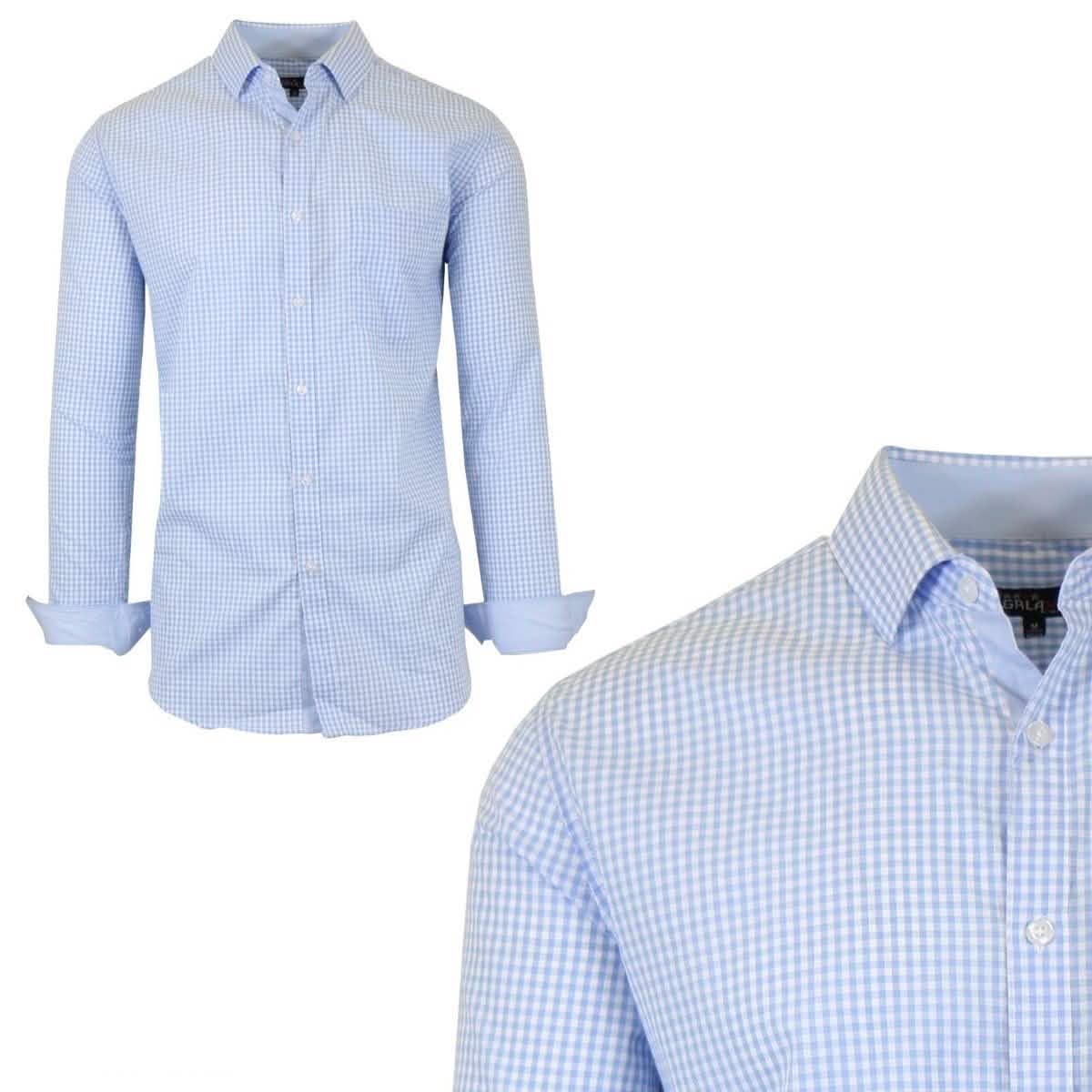 Galaxy by Harvic Men's Long-Sleeve Slim-Fit Printed Dress Shirt Men's Apparel XXL No. 10 - DailySale