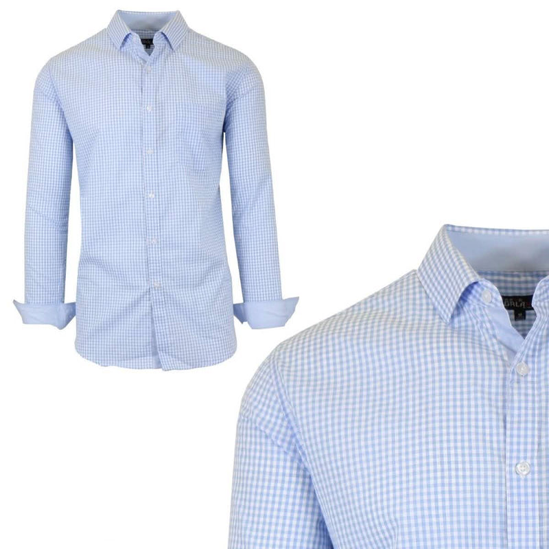 Galaxy by Harvic Men's Long-Sleeve Slim-Fit Printed Dress Shirt Men's Apparel XXL No. 10 - DailySale