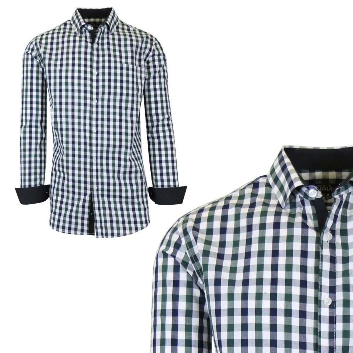 Galaxy by Harvic Men's Long-Sleeve Slim-Fit Printed Dress Shirt Men's Apparel XXL No. 12 - DailySale