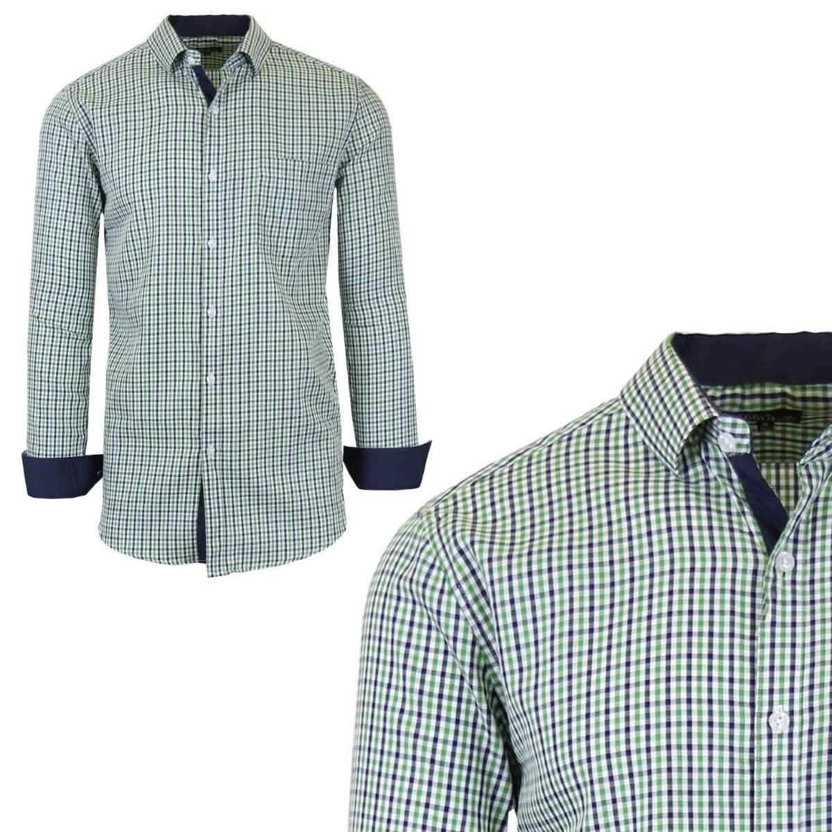 Galaxy by Harvic Men's Long-Sleeve Slim-Fit Printed Dress Shirt Men's Apparel XXL No. 5 - DailySale