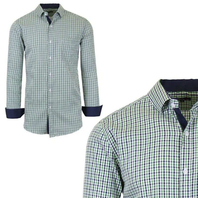 Galaxy by Harvic Men's Long-Sleeve Slim-Fit Printed Dress Shirt Men's Apparel XXL No. 5 - DailySale