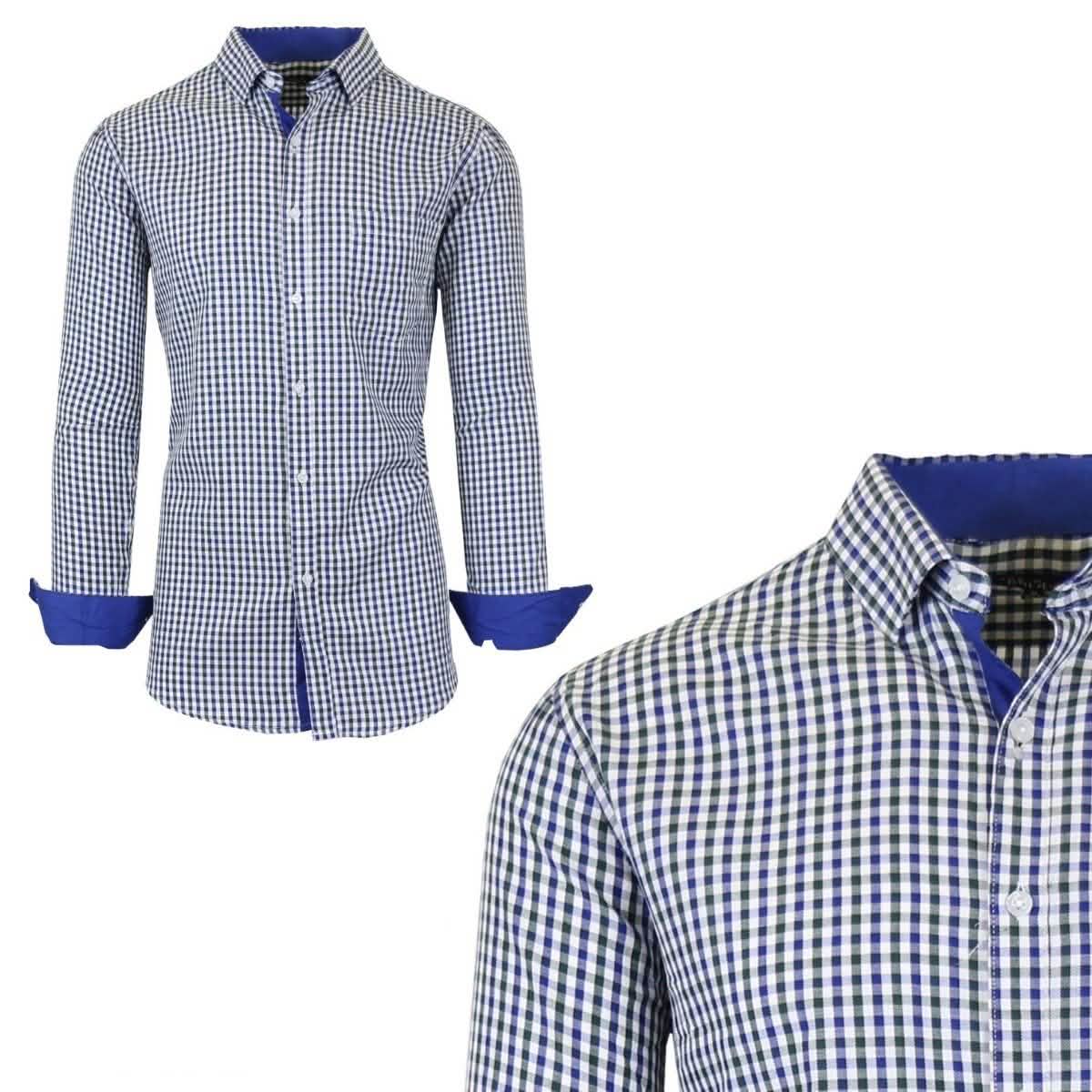 Galaxy by Harvic Men's Long-Sleeve Slim-Fit Printed Dress Shirt Men's Apparel XXL No. 6 - DailySale