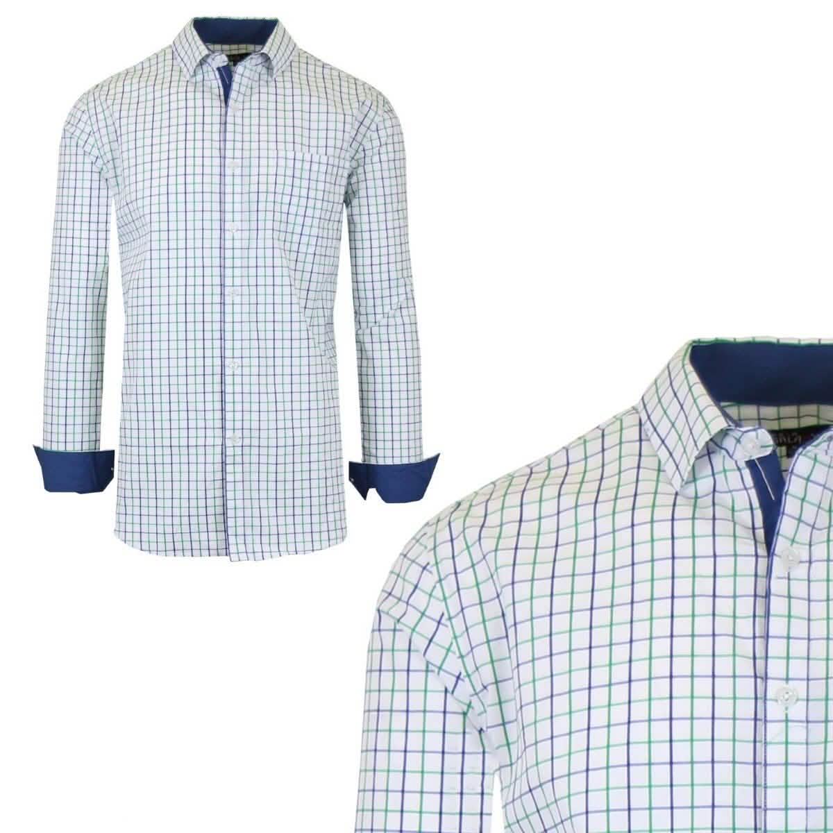 Galaxy by Harvic Men's Long-Sleeve Slim-Fit Printed Dress Shirt Men's Apparel XXL No. 9 - DailySale