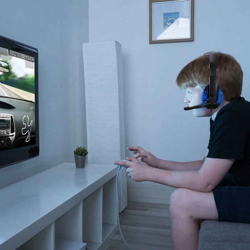 Gaming Headsets Stereo Noise Isolation Over Ear Headphone with LED Light Headphones - DailySale