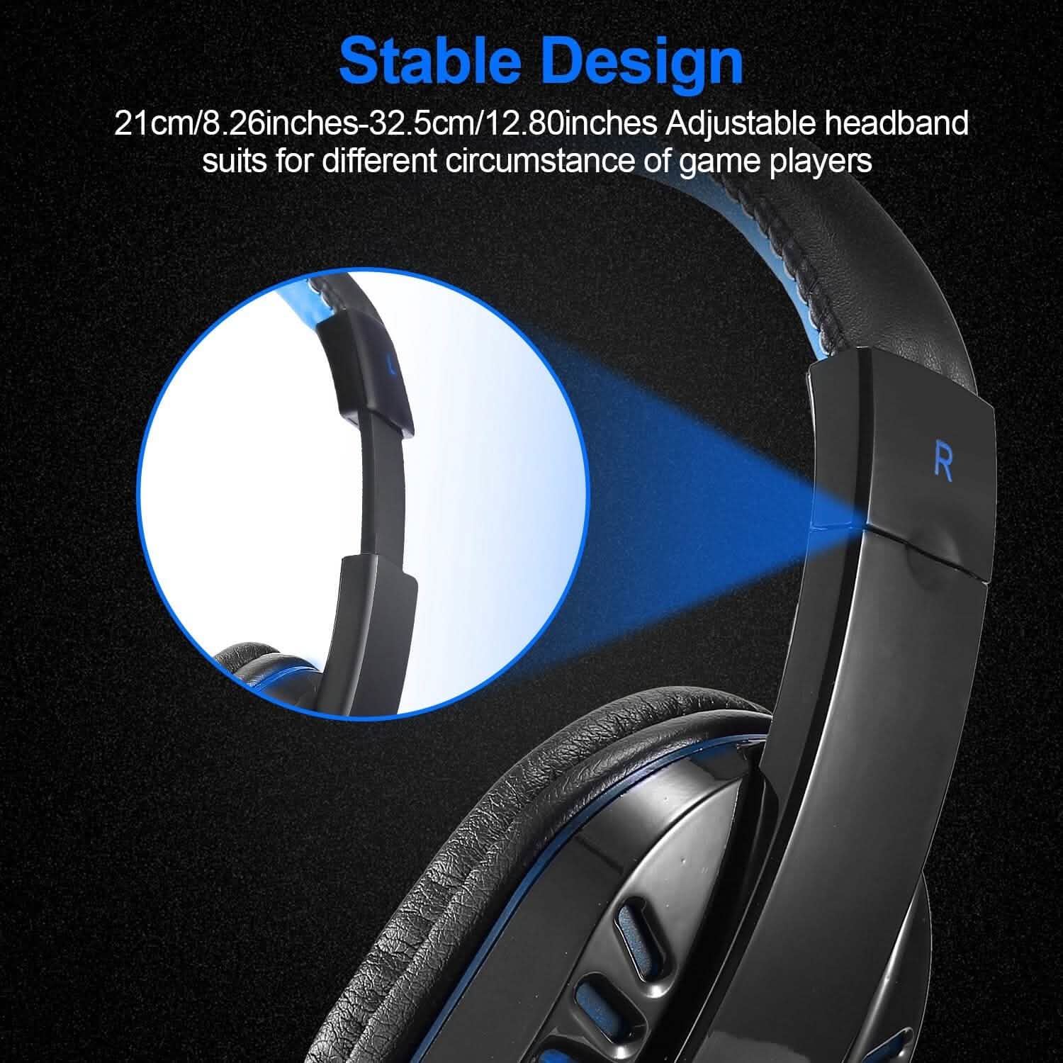 Gaming Headsets Stereo Noise Isolation Over Ear Headphone with LED Light Headphones - DailySale