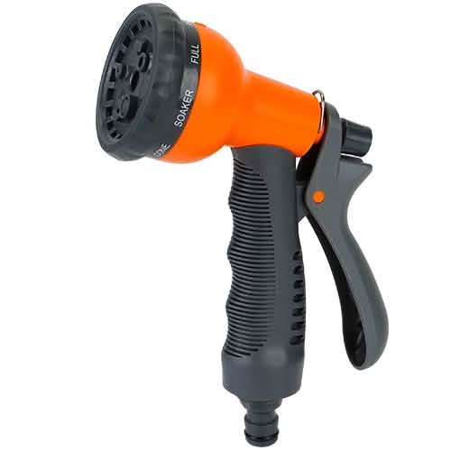 Garden Hose Nozzle Water Spray Gun 8 Adjustable Patterns Garden & Patio - DailySale