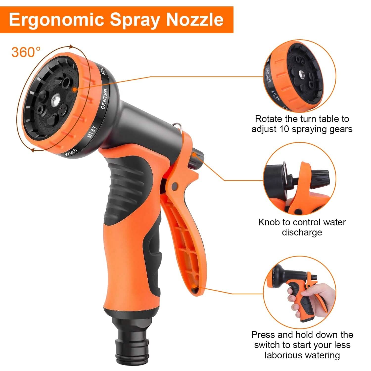 Garden Hose Watering Kit with Spray Nozzle Garden & Patio - DailySale
