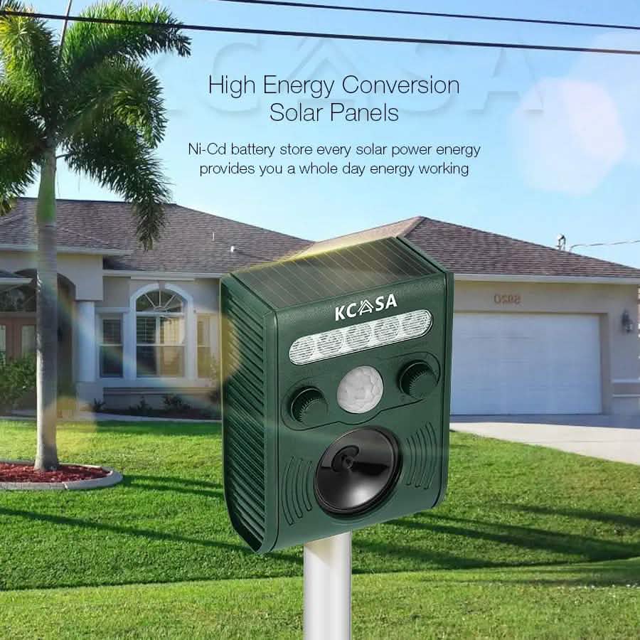 Garden Ultrasonic PIR Sensor Solar Animal Dispeller Pest Control - DailySale