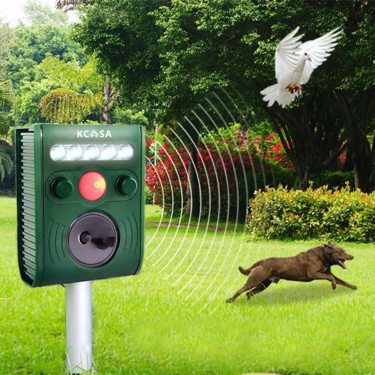 Garden Ultrasonic PIR Sensor Solar Animal Dispeller Pest Control - DailySale