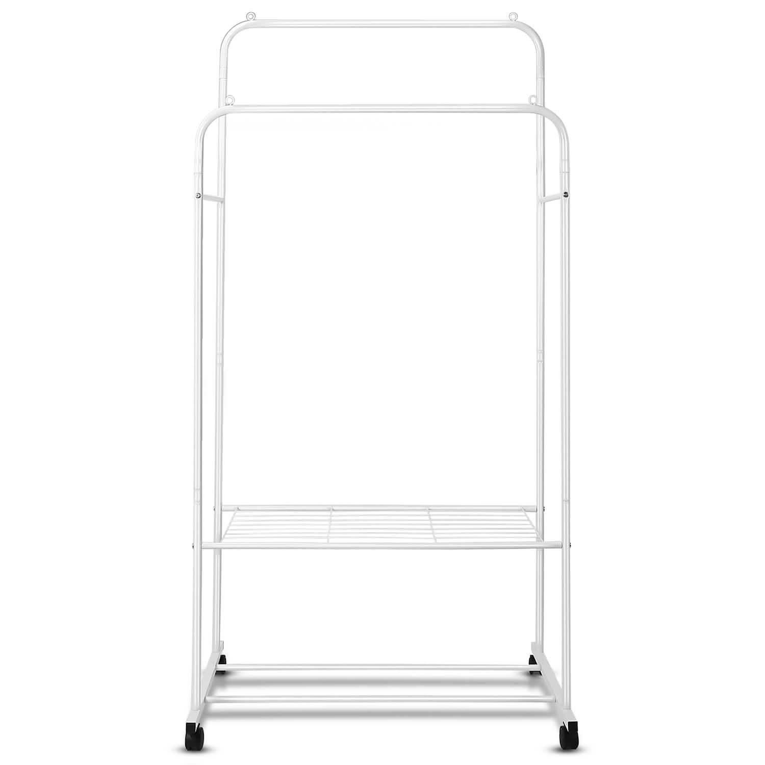 Garment Hanging Rack Clothing Rail Organizer Closet & Storage - DailySale