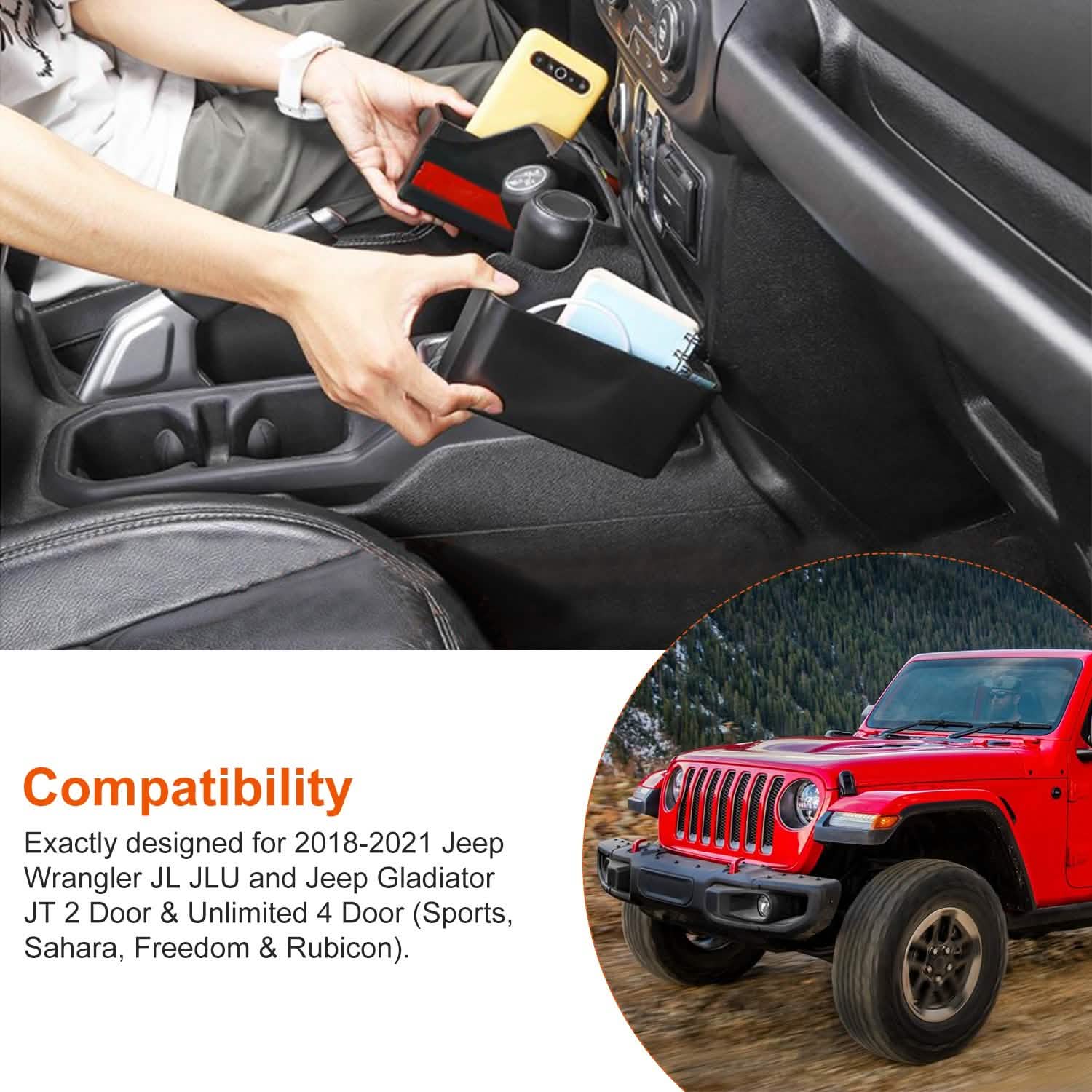 Gear Shift Console Side Tray Automotive - DailySale